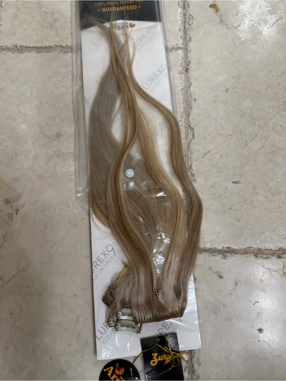 Lurex 9 Clip-On Remy human hair Extensions 18 inch (Brand New)